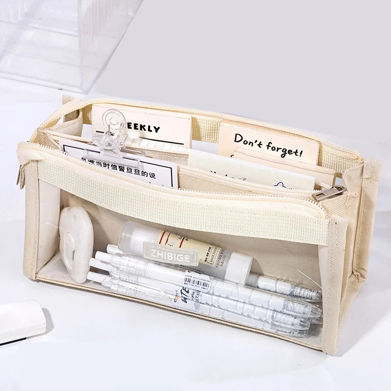 6 Layers Large Capacity Pencil - đánh giá và giá Aesthetic Large Pencil Case Pouch