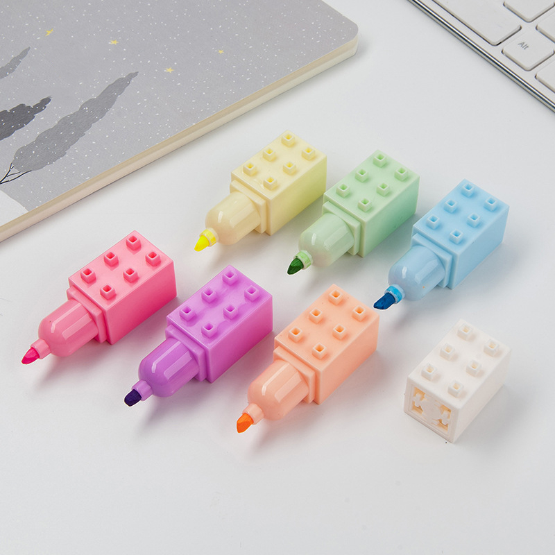 6 Màu Pastel Cơ Thể Khối Xây C - đánh giá và giá Pastel Highlighter Set Double Ended