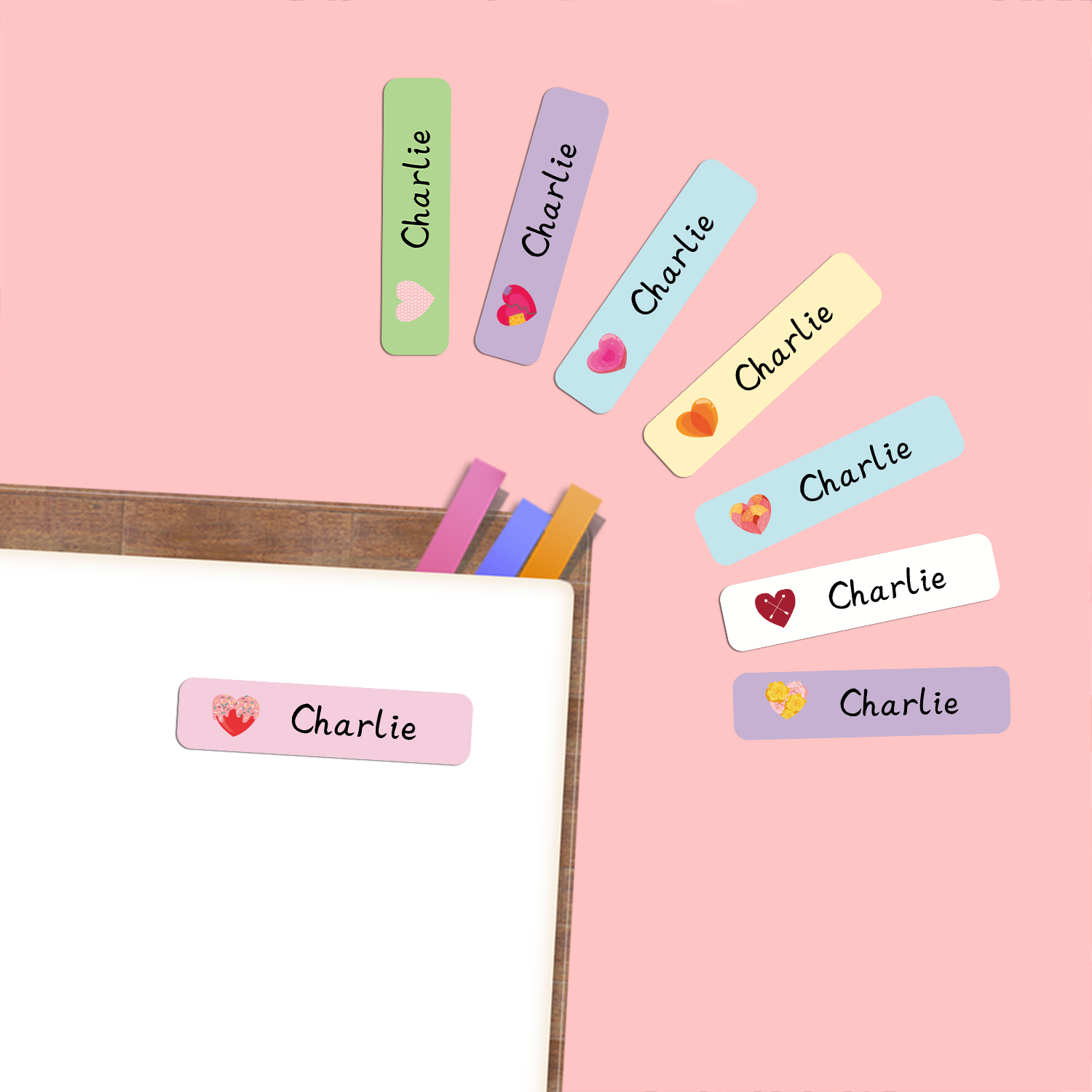 Personalized Heart Shape Name  - đánh giá và giá School Supplies