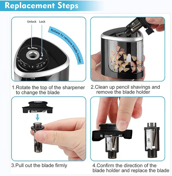 Electric Pencil Sharpener Blad - đánh giá và giá Electric Pencil Sharpener Usb