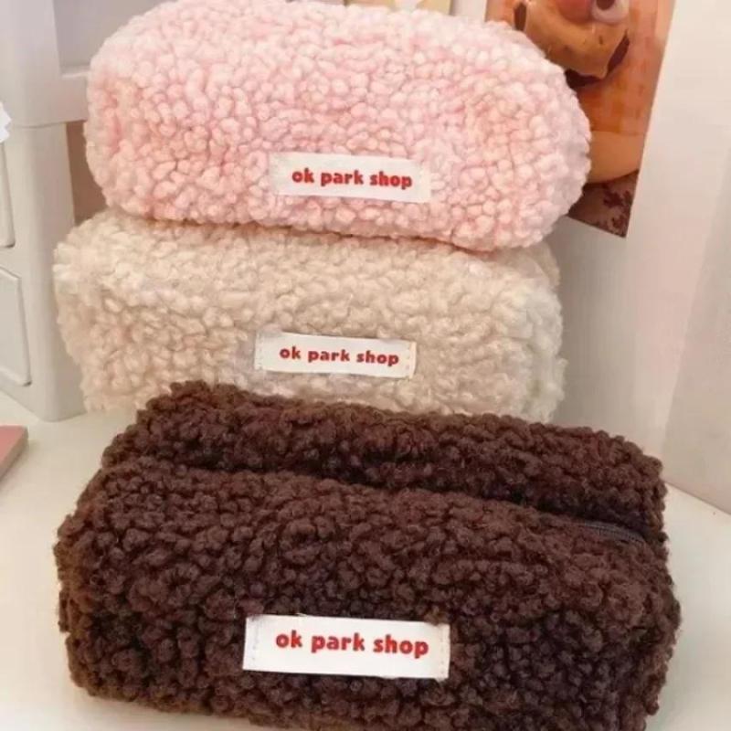 2026 Lamb Plush Storage Bag Si - đánh giá và giá Aesthetic Large Pencil Case Pouch