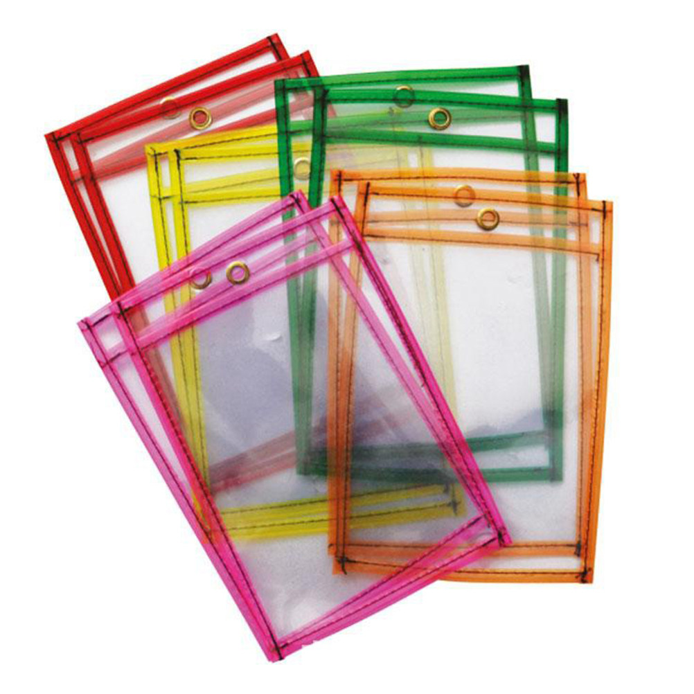 10Pcs Dry Erase Pockets Clear  - đánh giá và giá Writing Tools