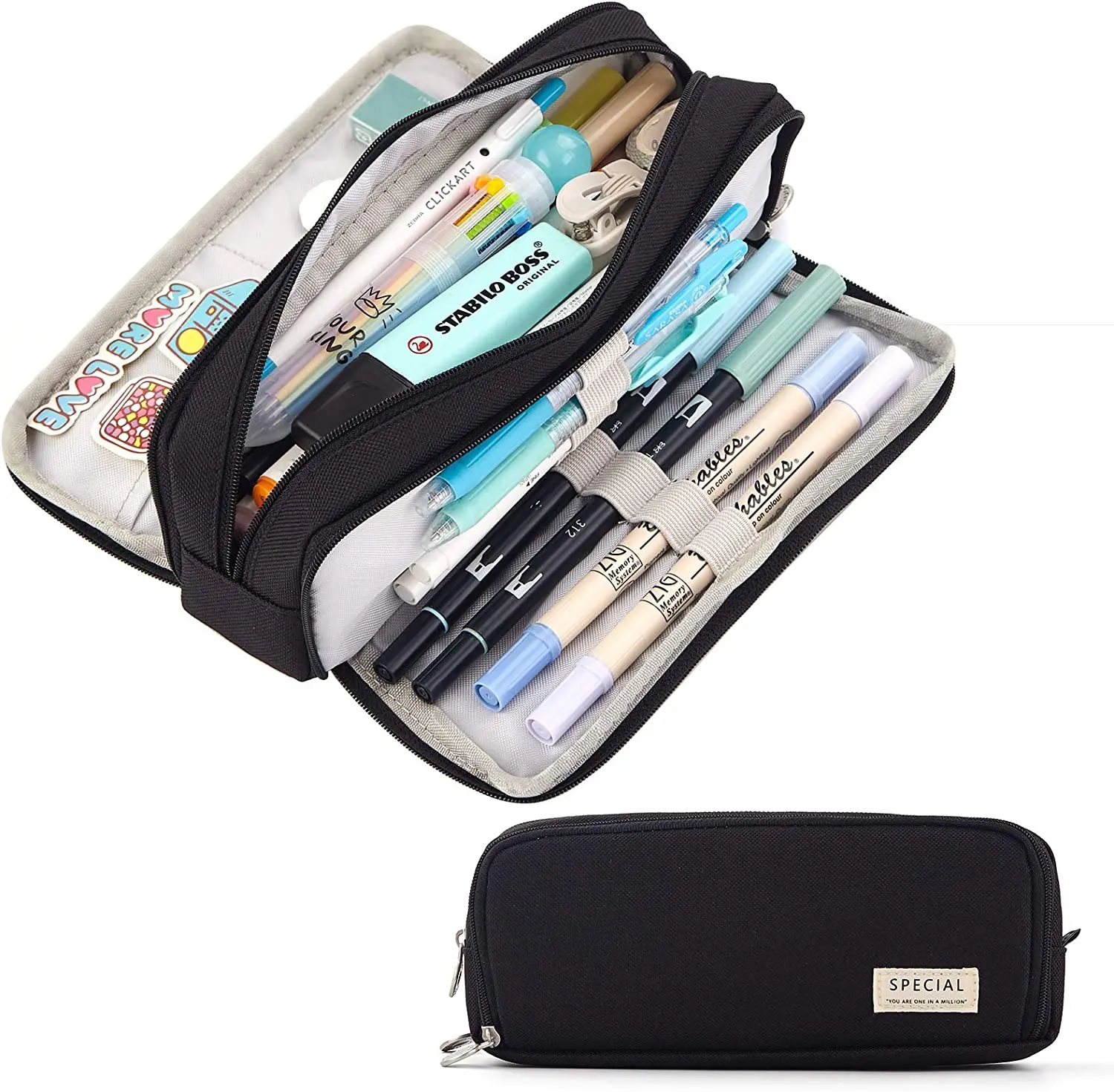 Pencil Case Large Capacity Pen - đánh giá và giá Aesthetic Large Pencil Case Pouch